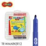 ปากกาสีเมจิก Super Washable 12 สี TORU TR-WMARKER12