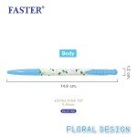 Floral Ballpoint Pen 0.38 FASTER CX910