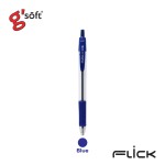 ปากกาลูกลื่นเจล FLICK 0.5 mm. g'soft FLICK-BL-2