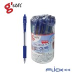 ปากกาลูกลื่นเจล FLICK 0.5 mm. g'soft FLICK-BL-36