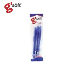 ปากกาลูกลื่นเจล GS007 0.38 mm. g'soft GS007-BL-3,RE-3