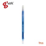 ปากกาลูกลื่นเจล TITUS 0.38 mm. g'soft TITUS-BL-12,RE-12