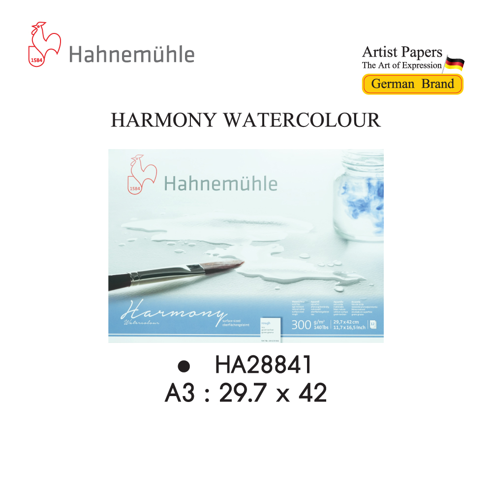 สมุดวาดสีน้ำ 300 แกรม ROUGH Hahnemuhle HA28840,HA28841,HA28845