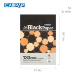 กระดาษดำ A4 CAMPAP i-Paint CA4846(120G)