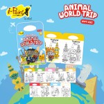 สมุดภาพระบายสีศัพท์ 3 ภาษา ไทย-อังกฤษ-จีน A4 i-Paint IPPT-03C,IPPT-03D