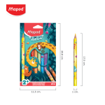 สีไม้ Jungle 12 สี ดินสอสี Maped CO/863700