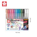 เซ็ตปากกา GELLY ROLL Glaze 12 สี SAKURA XPGB-12GS