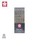 ปากกา PIGMA เซ็ตรวม 6 ด้าม SAKURA XSDK-SET