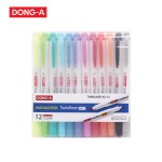 ปากกาเน้นข้อความ Twinliner SOFT เซ็ท 12 สี DONG-A TWINLINER-AS-12