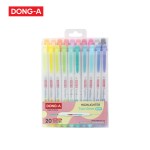 ปากกาเน้นข้อความ Twinliner SOFT เซ็ท 20 สี DONG-A TWINLINER-AS-20