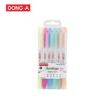 ปากกาเน้นข้อความ Twinliner SOFT เซ็ท 6 สี DONG-A TWINLINER-AS-6