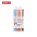 ปากกาเน้นข้อความ Twinliner SOFT เซ็ท 6 สี DONG-A TWINLINER-AS-6