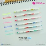 DONG-A Twinliner SOFT Highlighter Pen