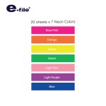 ฟิล์มอินเด็กซ์ 7 สี e-file CSN16