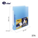 แฟ้ม 2 ห่วง 1.5 นิ้ว D-Ring e-file 37A