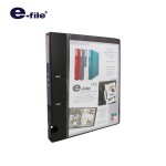 แฟ้ม 2 ห่วง 1.5 นิ้ว ปกสอด D-Ring e-file 77A