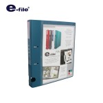 แฟ้ม 2 ห่วง 1.5 นิ้ว ปกสอด D-Ring e-file 77A