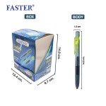 ปากกาเจล ฟีลิคซ์ 0.5 มม. เปลี่ยนไส้ได้ CX724-FAN FASTER