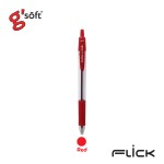 ปากกาลูกลื่นเจล FLICK 0.5 mm. g'soft