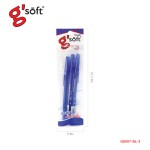 ปากกาลูกลื่นเจล GS007 0.38 mm. g'soft GS007-BL-3,RE-3