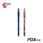 ปากกาลูกลื่นเจล PDA 0.5 mm. g'soft