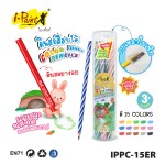 ดินสอสีลบได้+ดินสอยางลบ i-Paint IPPC-15ER