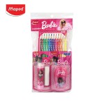 เซ็ต BARBIE (สีไม้ กบเหลา ยางลบ) Maped BARBIE-SET