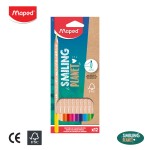 สีไม้ 12 สี SMILING PLANET FSC Maped CO/831800