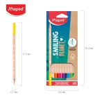 สีไม้ 12 สี SMILING PLANET FSC Maped CO/831800
