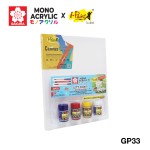 ชุดศิลปะ สีโมโนอะคริลิค,สีโปสเตอร์ SAKURA GP33,GP34