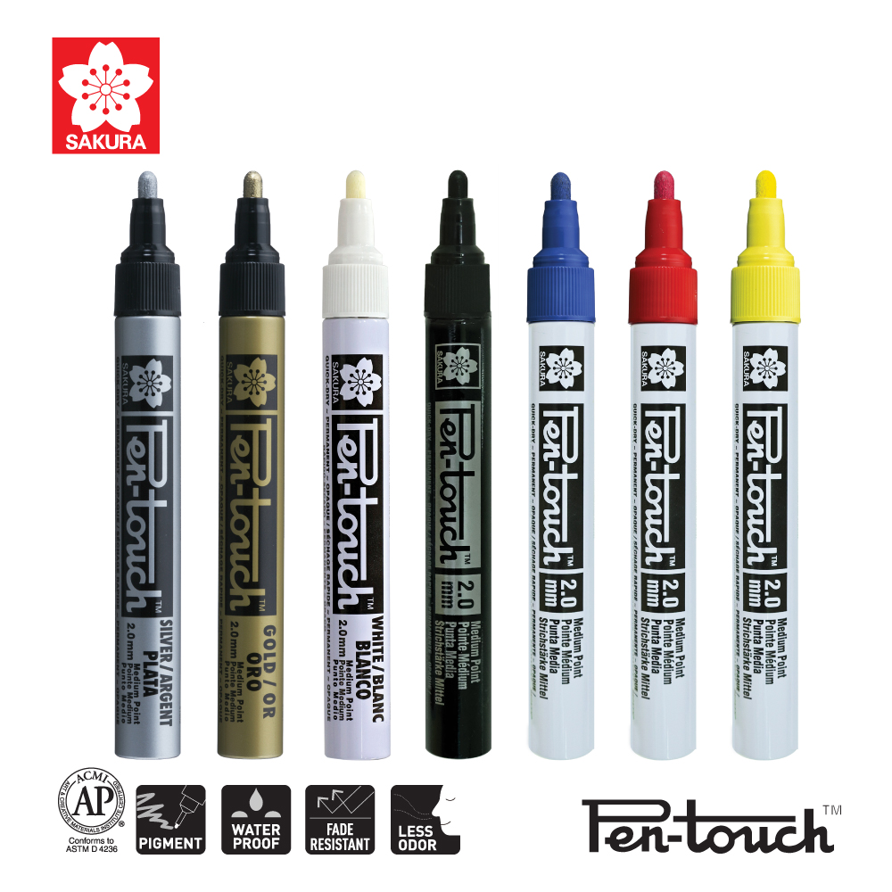 ปากกา Pen-Touch MARKER 2.0 mm. SAKURA XPMK-B,XPFKA