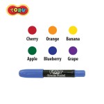 สีครีมพาสกลิ่นผลไม้ 6 สี TORU TR-FRUITY6